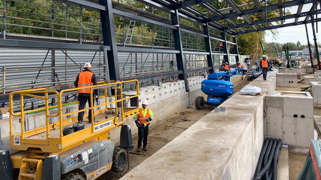 U-Bahn-Station Sengelmannstraße: Neuer Bahnsteig fast fertig