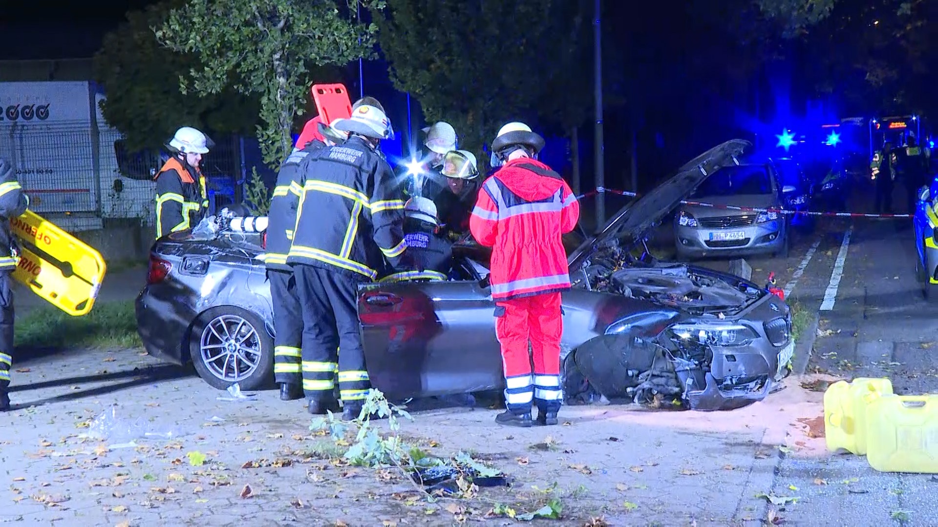 Zwei Verletzte nach Unfall in Hamburg-Steilshoop