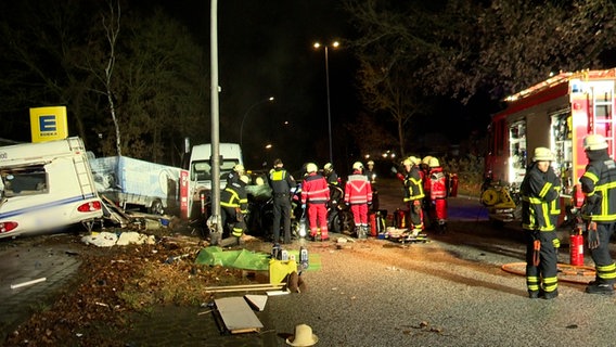 Unfall in Lohbrügge. © TeleNewsNetwork Foto: Screenshot