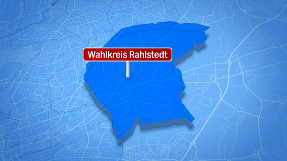 Kartengrafik des Wahlkreis Rahlstedt. © NDR.de 