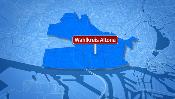 Kartengrafik des Wahlkreis Altona. © NDR.de 