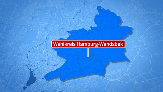 Grafik des Wahlkreis Hamburg-Wandsbek. © NDR.de 