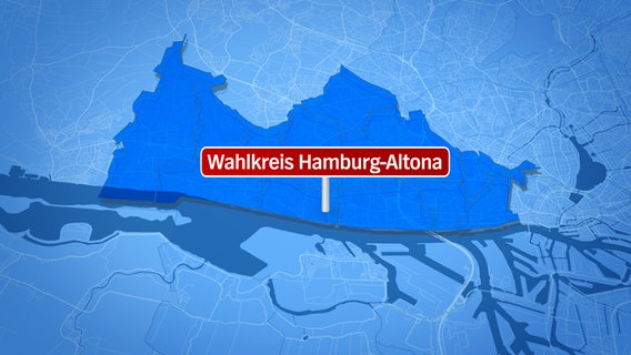 Grafik des Wahlkreis Hamburg-Altona. © NDR.de 