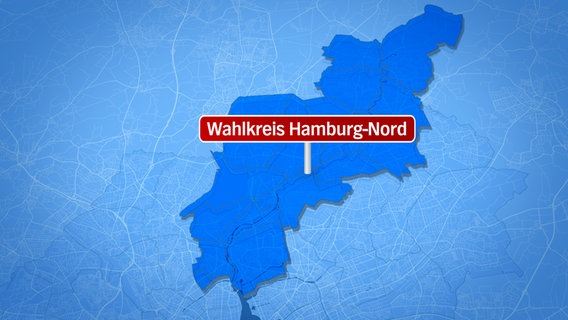 Grafik des Wahlkreises Hamburg-Nord © NDR.de 