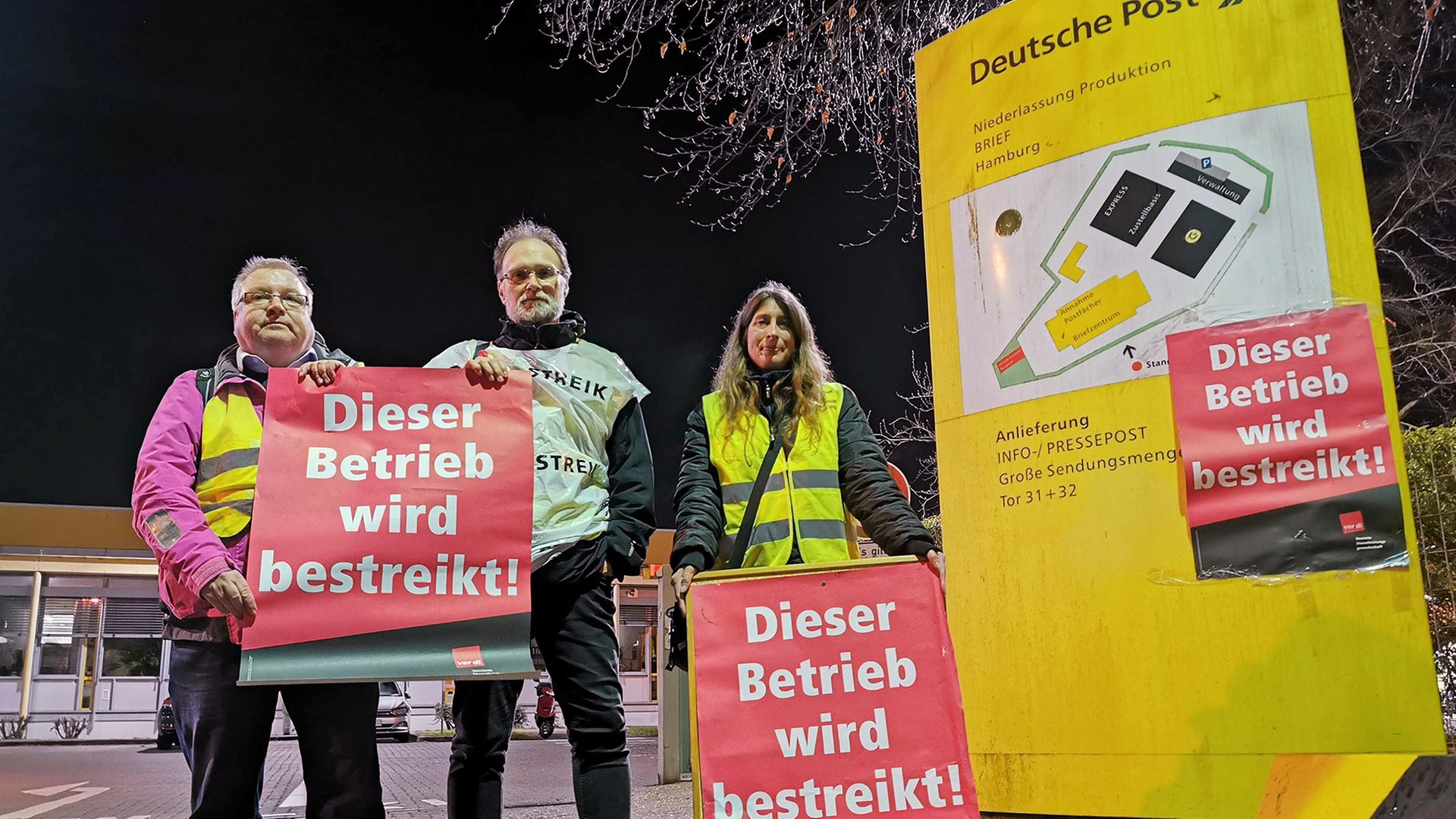 Tarifkonflikt: Streik bei der Post trifft auch Hamburg