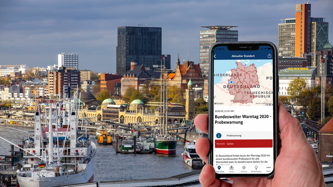 Bundesweiter Warntag: Hamburg testet Sirenen und Warn-Apps