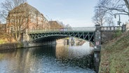 Blick auf die Wartenaubrücke in Hamburg-Uhlenhorst © Verkehrsbehörde 