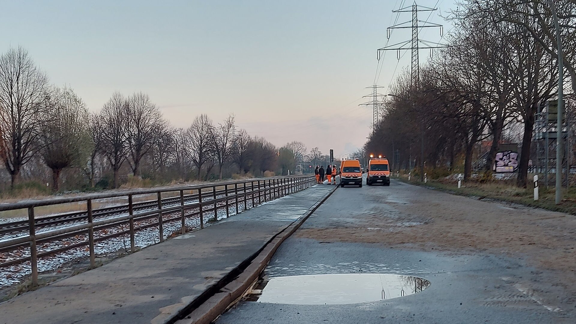 Wasserrohrbruch sorgt für Behinderungen im Hafengebiet