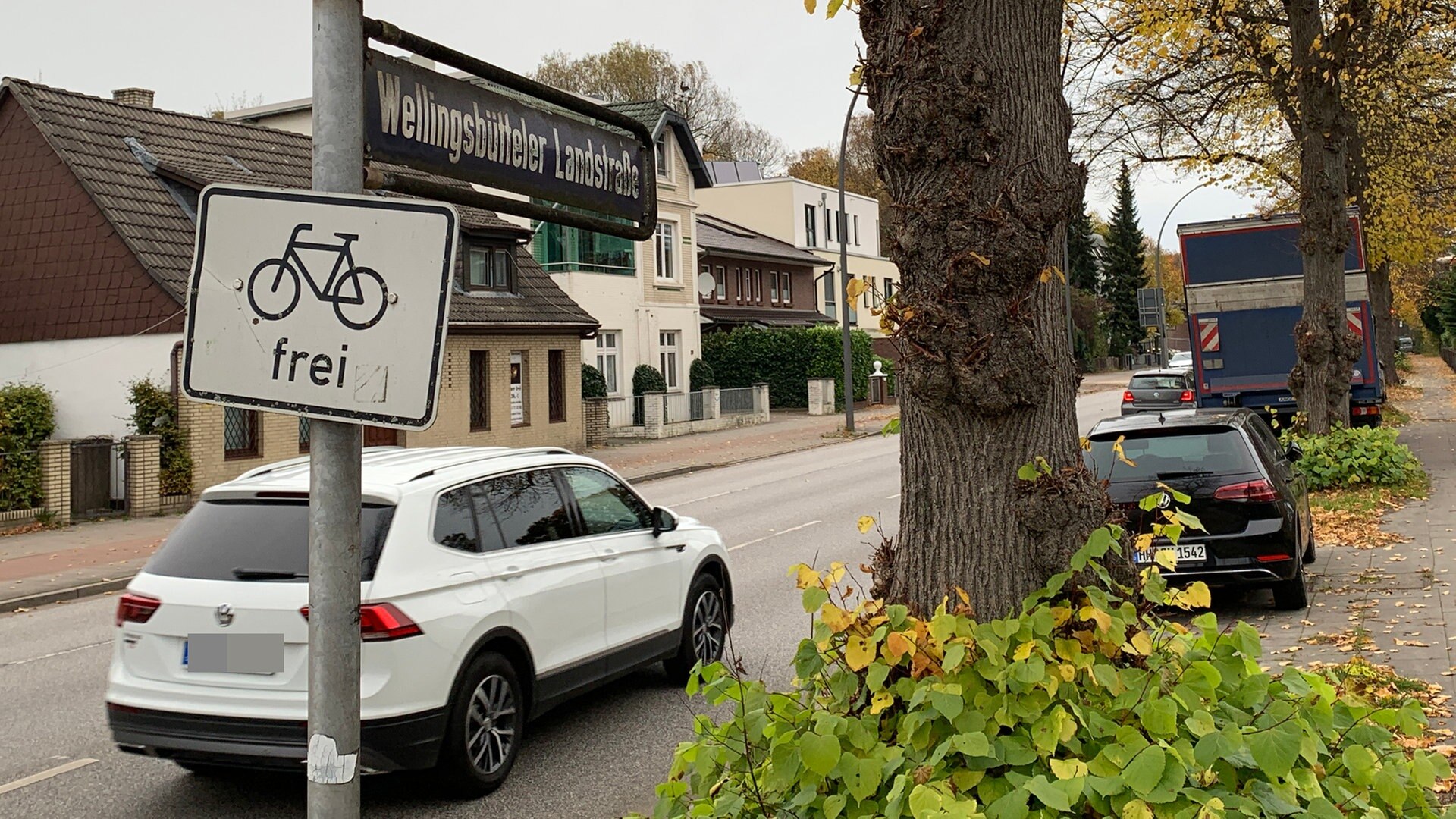 Wellingsbütteler Landstraße: Verkehrsmessung vor Bauarbeiten