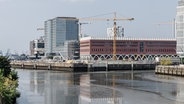 Blick auf die Baustelle des Westfield-Einkaufszentrums in der Hafencity. © picture alliance / dpa Foto: Markus Scholz