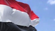 Die Nationalflagge des Jemen. © picture alliance / Zoonar Foto: Valerio Rosati