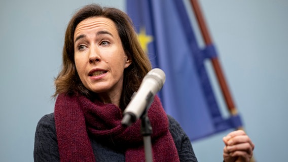 Katharina Wrohlich, Leiterin der Forschungsgruppe Gender Economics beim Deutschen Institut für Wirtschaftsforschung, bei einer Pressekonferenz. © picture alliance/dpa | Fabian Sommer Foto: Fabian Sommer