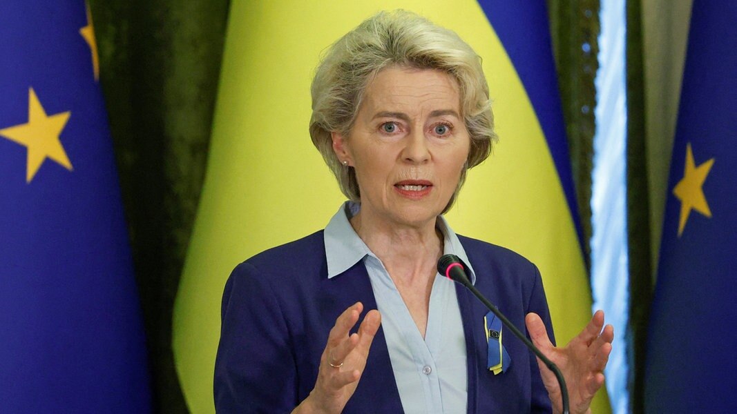 Von Der Leyen Sagt Ukraine Unterstützung Beim EU-Beitritt Zu | NDR.de ...