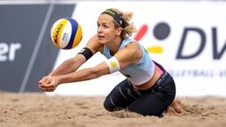 Beach-Volleyballerin Laura Ludwig bei der Deutschen Meisterschaft 2020