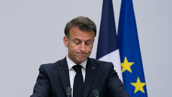 Frankreichs Staatspräsident Macron © Evan Vucci/AP/dpa Foto: Evan Vucci