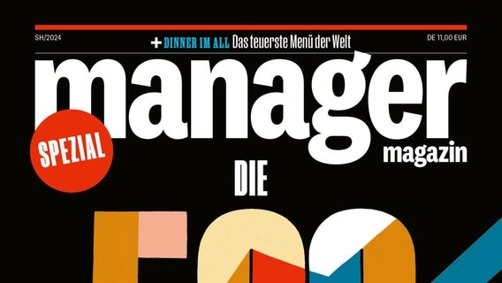 Titelblatt des "Manager Magazin" mit den 500 reichsten Deutschen © Manager Magazin 