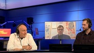 BR-Moderator Christian Orth im Gespräch mit Yasmin Fahimi, Clemens Fuest, Rigobert Kaiser und Lukas Köhler. © Screenshot 