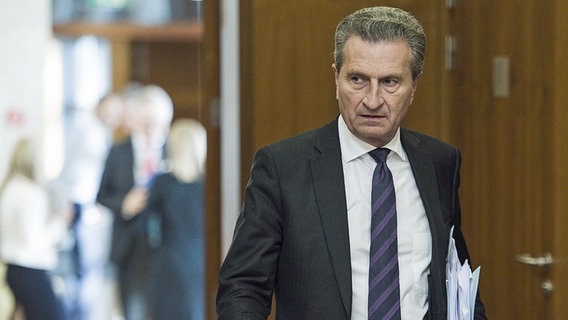 Der EU-Kommissar für Haushalt und Personal, Günther Oettinger. © dpa picture alliance Foto: Wiktor Dabkowski