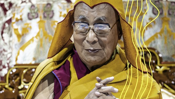 Der Dalai Lama bei einem Besuch in der Schweiz im Sommer 2024. © picture alliance Foto: Michael Buholzer