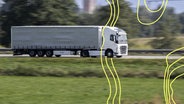 LKW auf der Autobahn A96 bei Mindelheim. © Imago Foto: MiS