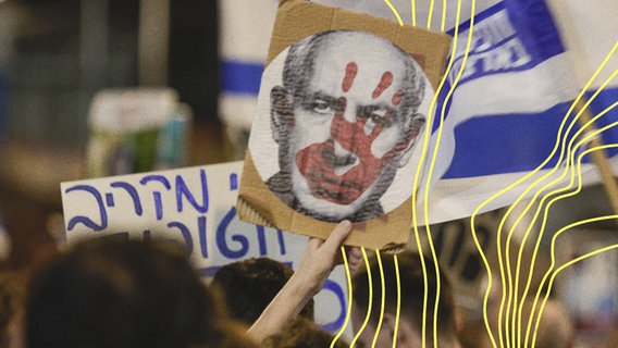 Tausende von Israelis versammeln sich am 04. September 2024 in Tel Aviv, Israel, um gegen den israelischen Premierminister Benjamin Netanjahu und seine Regierung zu protestieren. © picture alliance / Anadolu Foto: Nir Keidar