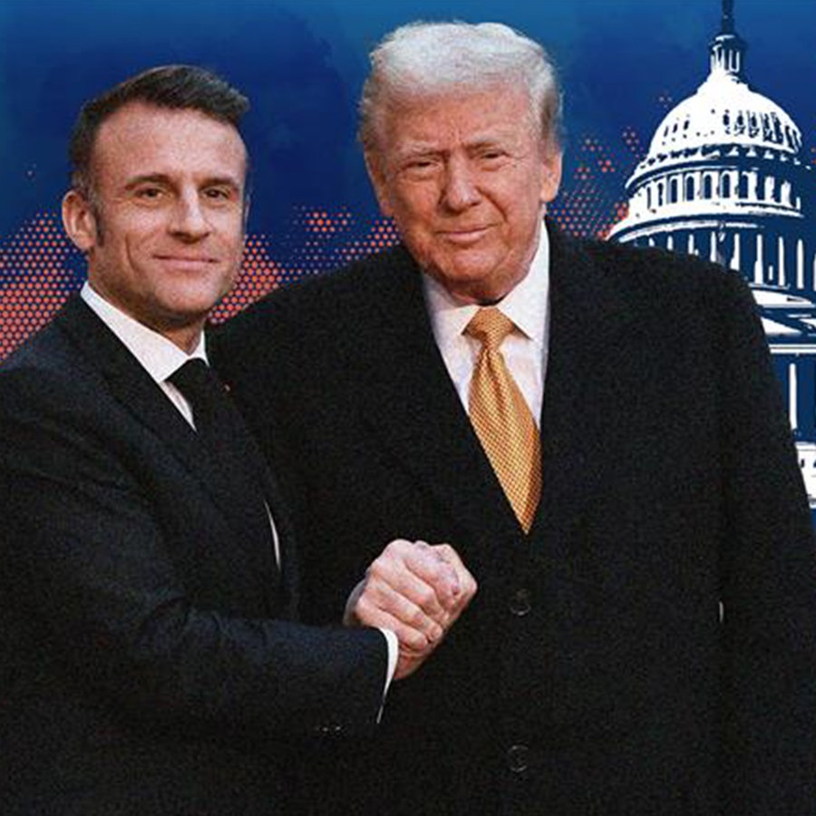 Trump und Macron © Le Pictorium Foto: Julien Mattia