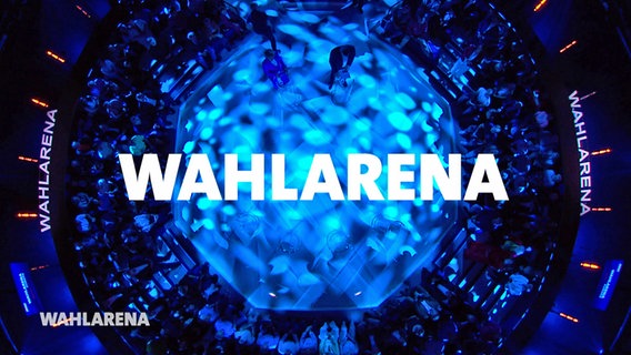 Die TV-Wahlarena in der ARD von oben gesehen. © WDR Foto: WDR Kommunikation/Redaktion Bild