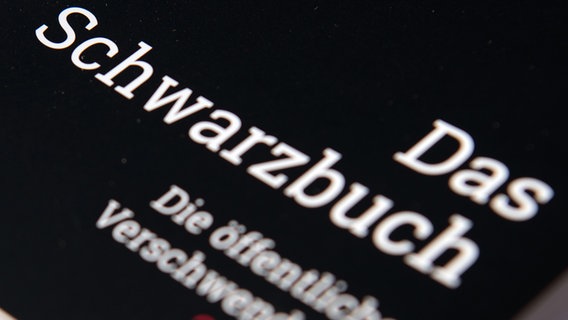 Das "Schwarzbuch" des Bundes der Steuerzahler liegt auf einem Tisch. © dpa Foto: Ralf Hirschberger