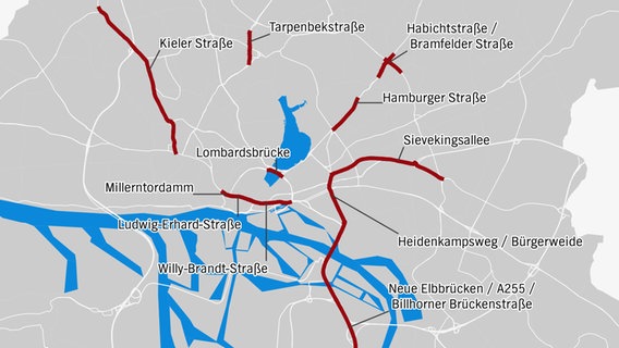 stau info karte Hamburg ist die deutsche Stau Hauptstadt | NDR.de   Nachrichten 