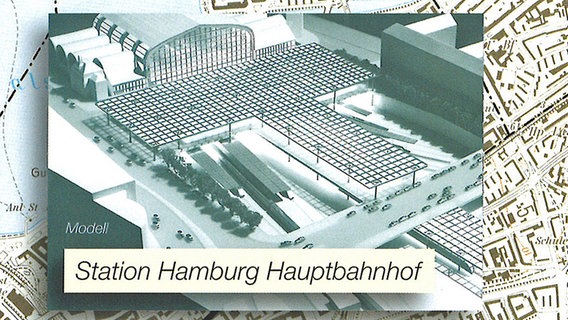 Ein Modell der Transrapid-Station Hamburg © ThyssenKrupp Transrapid GmbH, Magnetschnellbahn Planungsgesellschaft mbH 