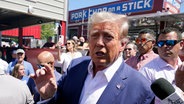 Trump auf der Iowa State Fair © AP Foto: Charlie Neibergall