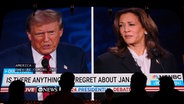 Trump und Harris liefern sich TV-Duell © John Locher/AP/dpa Foto: John Locher