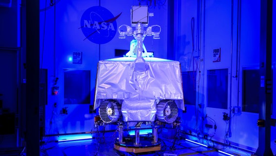 Mond-Rover "Viper" (Volatiles Investigating Polar Exploration) im Johnson Space Center in Houston © NASA/AP/dpa Foto: Helen Arase Vargas