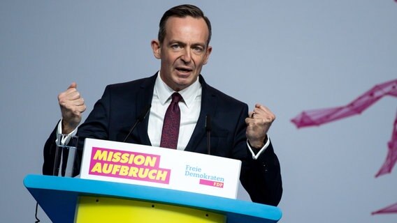 Volker Wissing auf dem FDP-Parteitag © dpa-Bildfunk Foto: Bernd von Jutrczenka/dpa