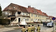 Einsturzgefährdetes Haus nach Explosion in Anklam © NDR Foto: Tilo Wallrodt