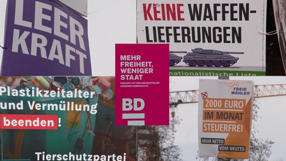 Wahlplakate, Kollage © NDR Foto: NDR