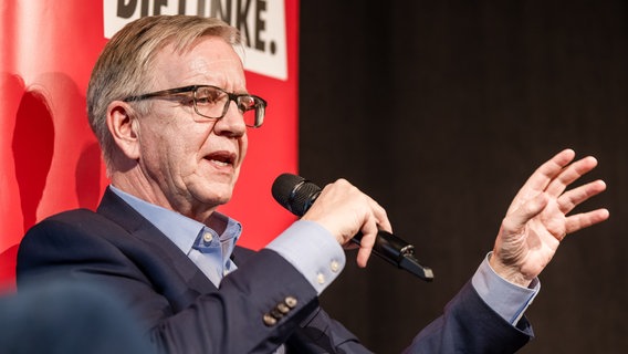 Dietmar Bartsch (Die Linke) hier bei einer Veranstaltung im Vorfeld der Wahl. © picture alliance/dpa Foto: Frank Hammerschmidt/picture alliance/dpa