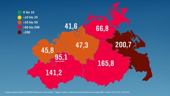 7-day incidence map from January 22nd  