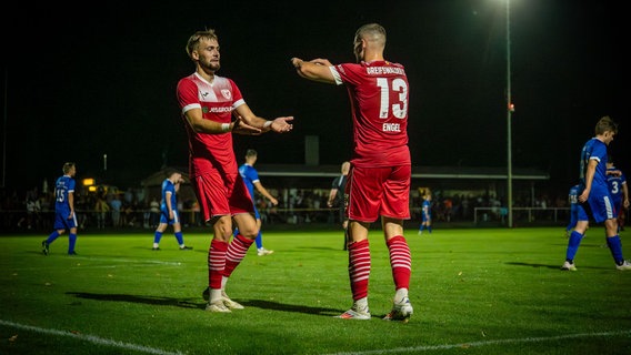 Der Greifswalder FC siegt im Fußball-Landespokal MV mit 7:0 gegen die SG 03 Ludwigslust/Grabow © Greifswalder FC 