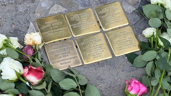 Sechs Stolpersteine wurden in Stralsund verlegt. © Hansestadt Stralsund 