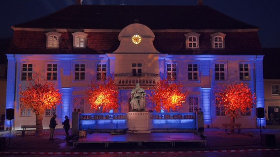 Das Fritz-Reuter-Literaturmuseum Stavenhagen zur Lichternacht 2024. © Thomas Köhler 