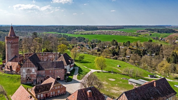 Die Höhenburg in Burg Stargard ist die nördlichste in Deutschland. © lizenfrei Foto: Berthold Brinkmann