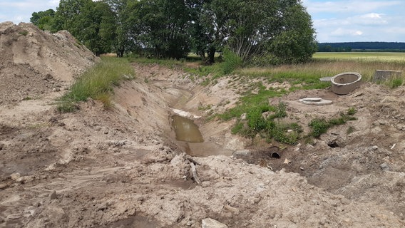 Die Baustelle Ratteyer Bach des Wasser- und Bodenverband Landgraben in Friedland © Wasser- und Bodenverband Landgraben in Friedland 