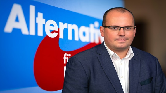 Robert Schnell von der Partei AfD. © dpa/ndr Foto: Christoph Reichwein/NDR