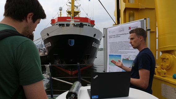 Foto vom Ostseetag in Rostock, Forschungsschiff des Insttituts für Ostseeforschung. © IOW 