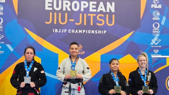 Greifswalderin Gamila Kanew wird Europameisterin im Brazilian Jiu Jitsu. © Gamila Kanew 