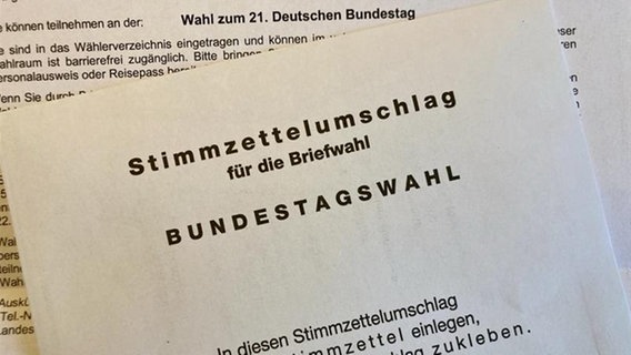 Stimmzettelumschlag © NDR Foto: Sabine Frömel