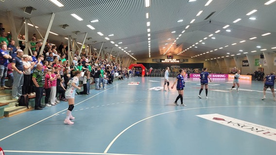 Handballspiel der Rostock Dolphins gegen Grün-Weiß Schwerin in der Fiete-Reder-Halle Rostock. © Rostocker HC Foto: Olaf Meyer