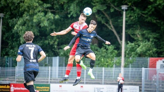 In der 63. Minute kassierte der GFC den Gegentreffer © Greifswalder FC Foto: Greifswalder FC
