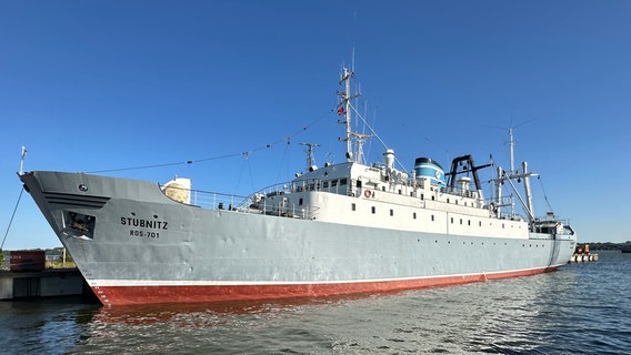 Das Kulturschiff MS Stubnitz im Hafenbecken in der Werft in Stralsund. © Mathias Krüger Foto: Mathias Krüger